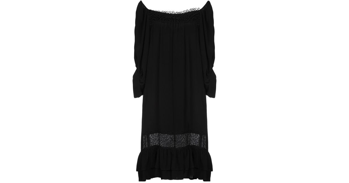 Annarita N. Knee-length Dress in Black - Lyst