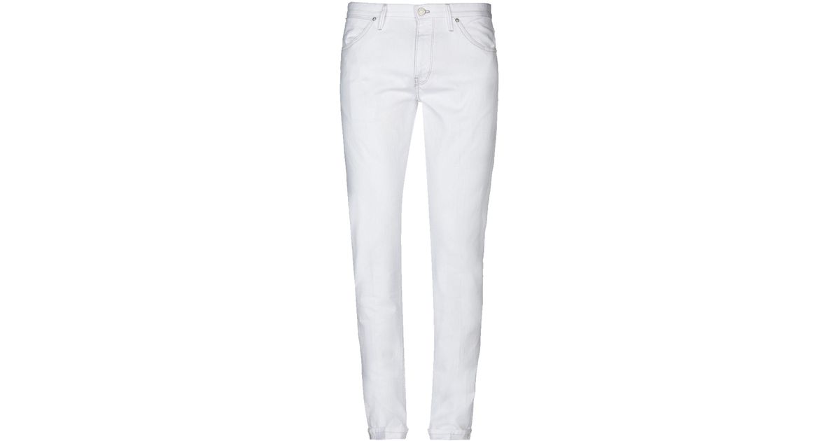 Pt05 Denim Pants in White for Men - Lyst