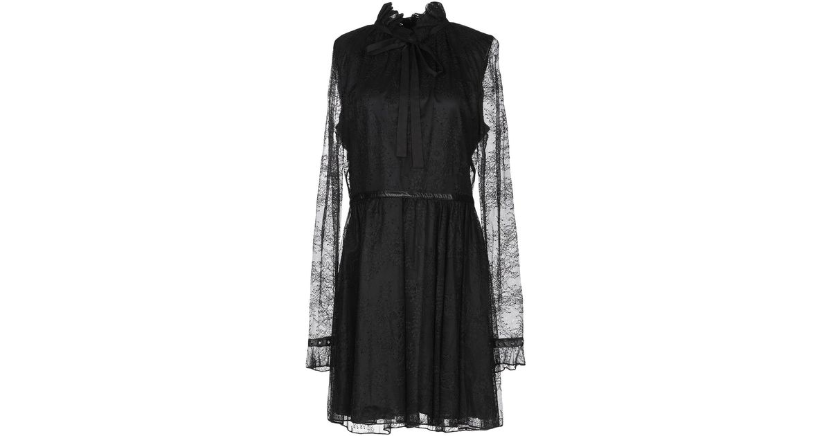 Pinko Short Dress in Black - Lyst