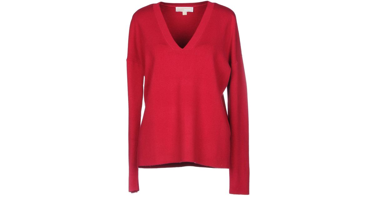 MICHAEL Michael Kors Synthetic Sweater in Garnet (Red) - Lyst