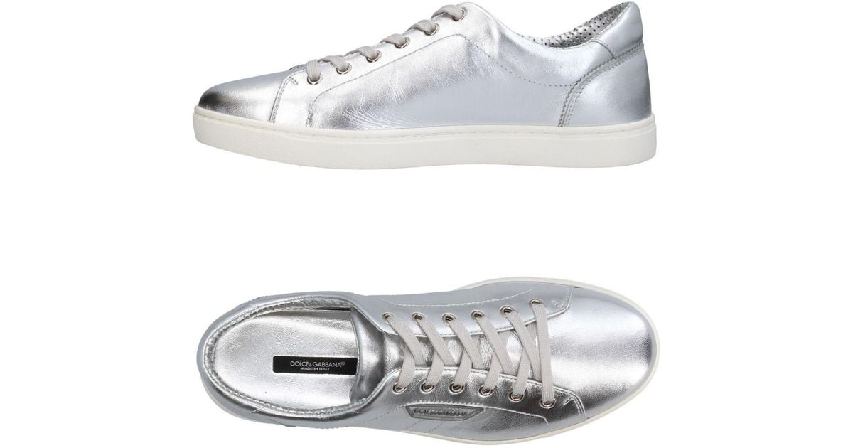 dolce gabbana sneakers silver