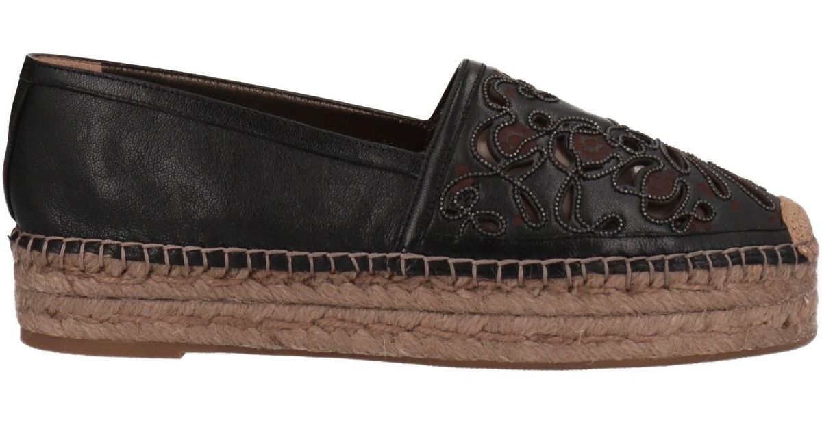 Brunello Cucinelli Leather Espadrilles in Dark Brown (Brown) Lyst UK