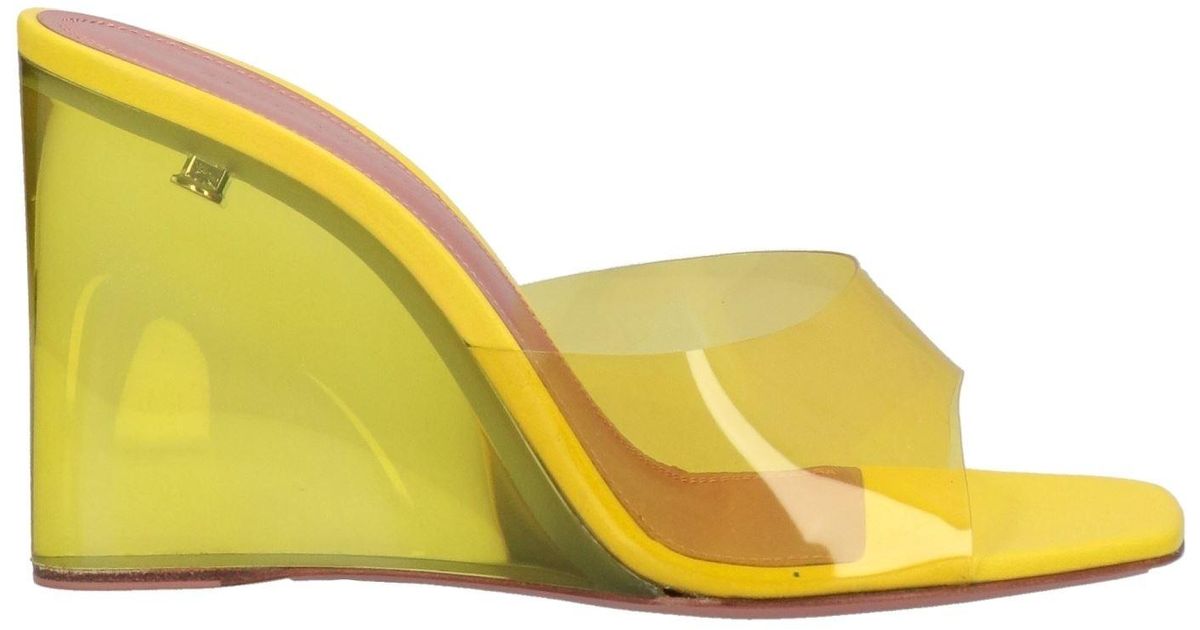 AMINA MUADDI Sandals in Yellow | Lyst