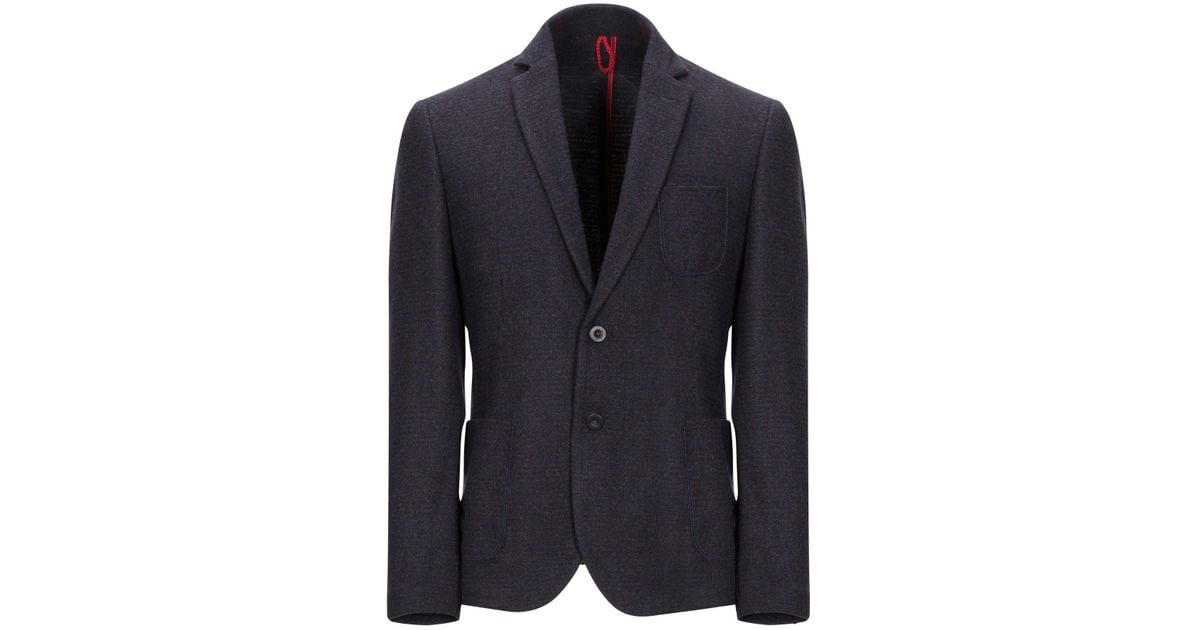 Berna Flannel Suit Jacket in Bright Blue (Blue) for Men - Lyst
