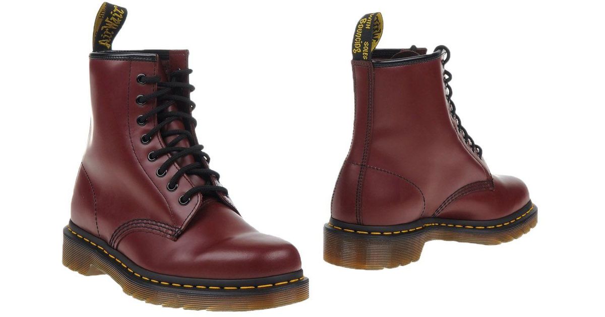 maroon canvas doc martens