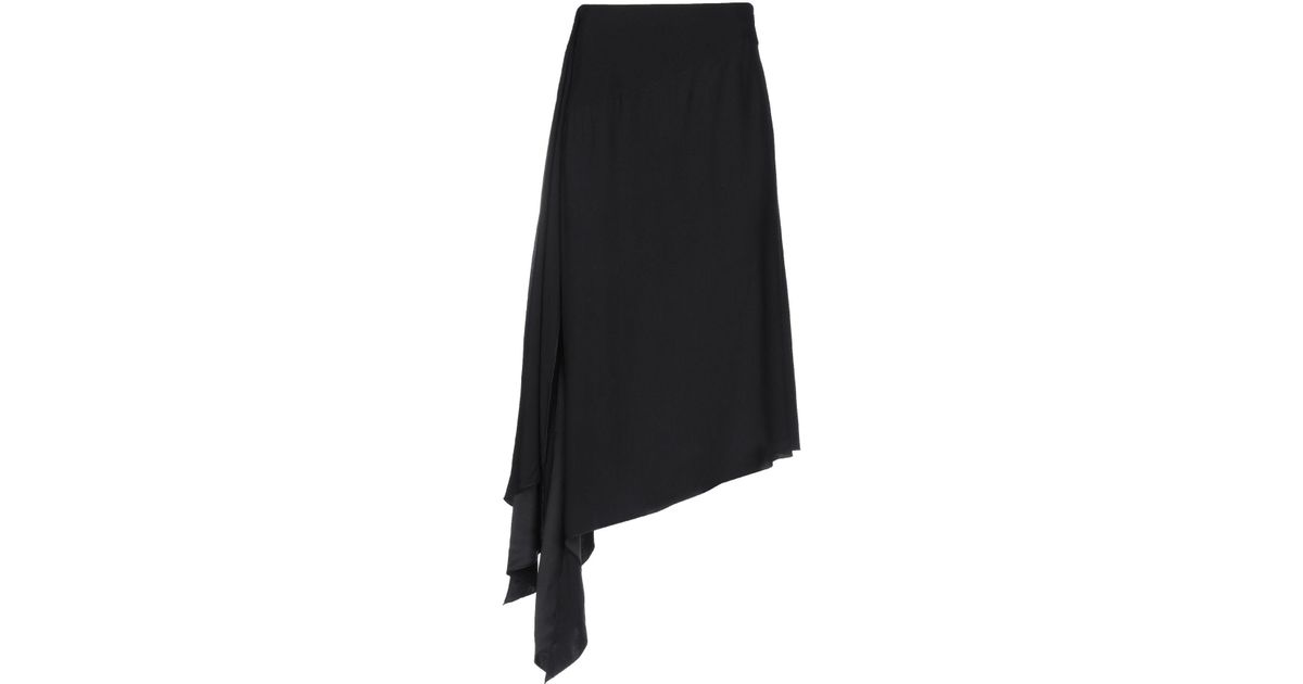 Givenchy Synthetic Knee Length Skirt in Black - Lyst