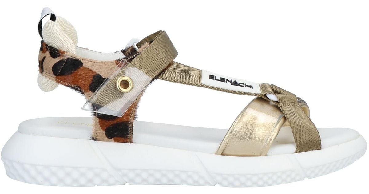 Elena Iachi Sandals in Metallic Lyst UK