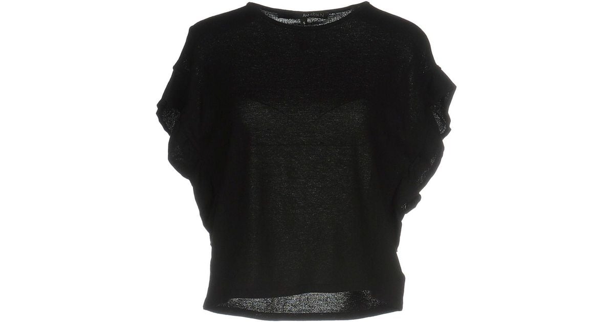 Annarita N. Synthetic Sweater in Black - Lyst