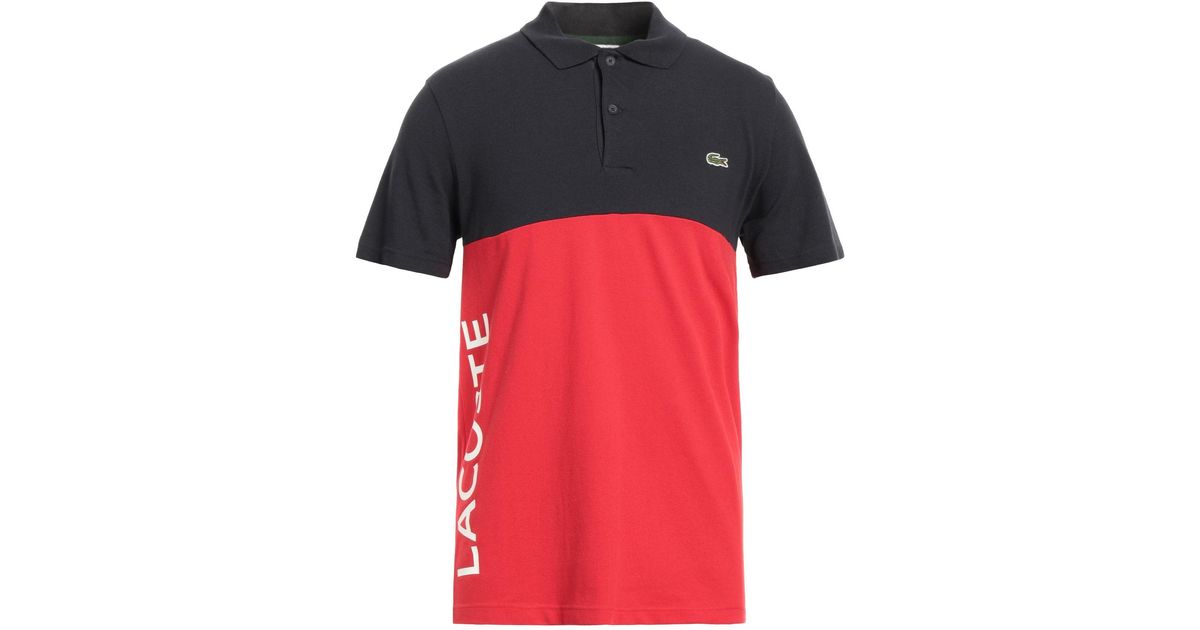 Lacoste Polo Shirt in Red for Men | Lyst