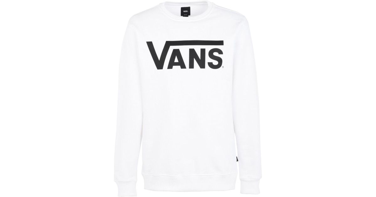 Vans Cotton Sweatshirt in White for Men 