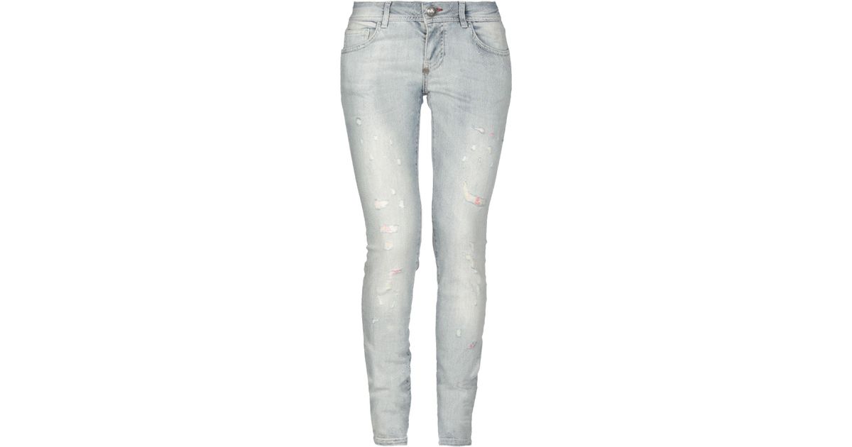 Philipp Plein Denim Pants in Blue - Lyst