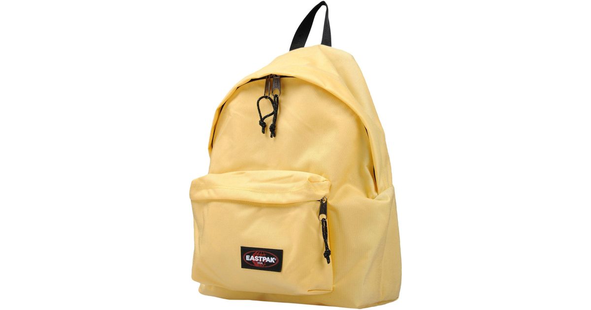 yellow eastpak backpack
