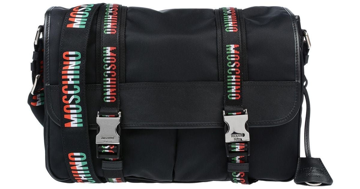Moschino Leather Crossbody Bag in Black Lyst