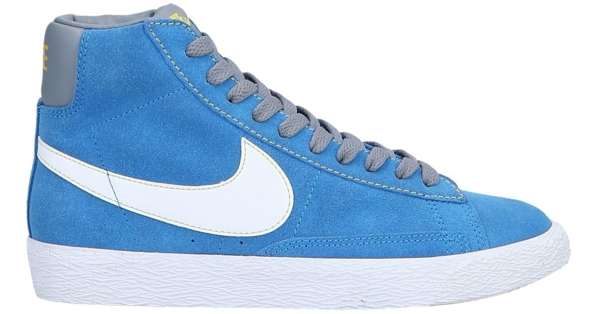 nike blue suede high tops