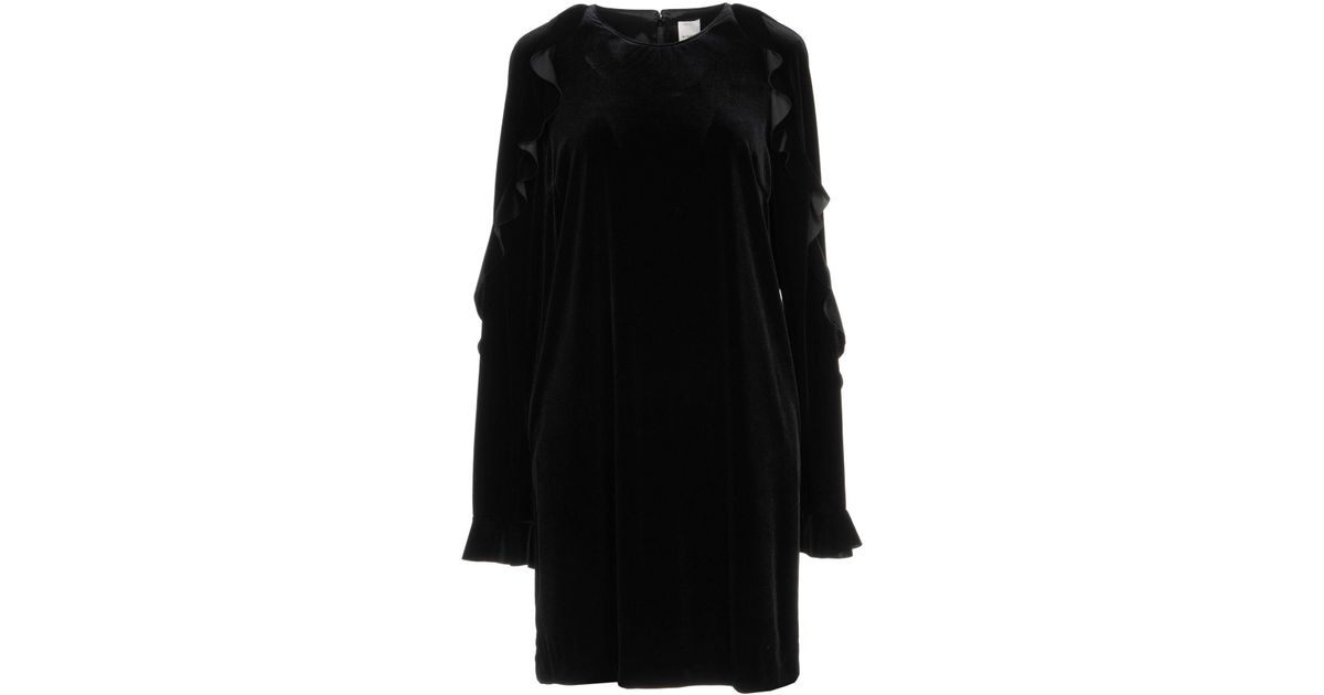 Pinko Synthetic Short Dress in Black - Lyst