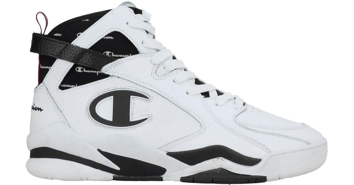Champion Leather High-tops & Sneakers in White for Men - Lyst