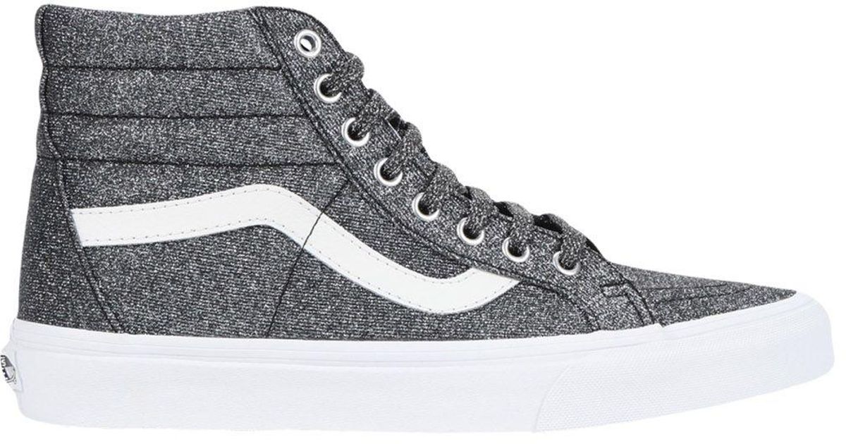 silver vans high tops