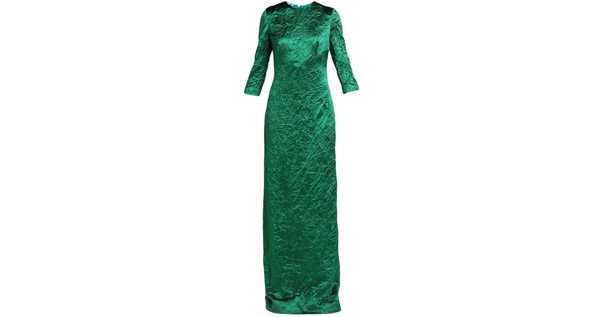 Miu Miu Long Dress in Green | Lyst