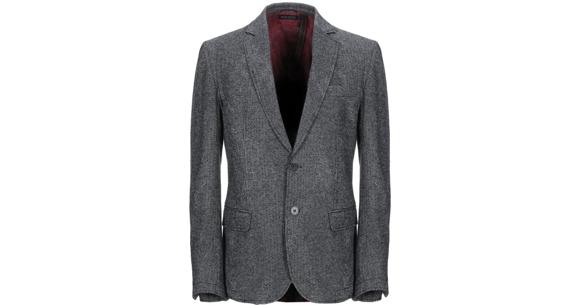 Antony Morato Flannel Blazer in Steel Grey (Gray) for Men - Lyst