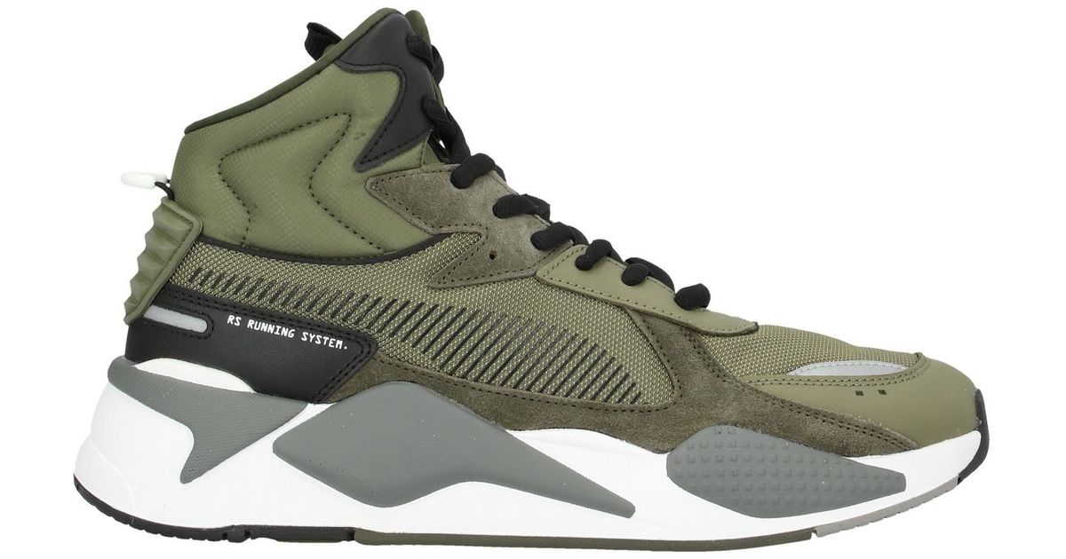 green and black high tops