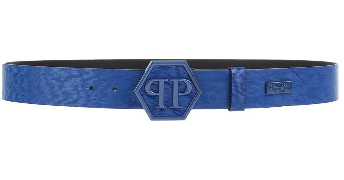 philipp plein belt blue