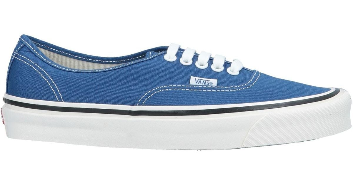 vans blue and tan