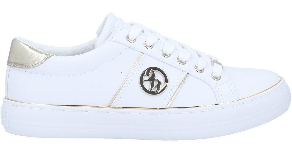 Nine West Rubber Trainers in White - Lyst