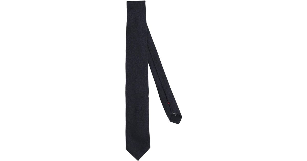Jil Sander Satin Tie in Black for Men - Lyst