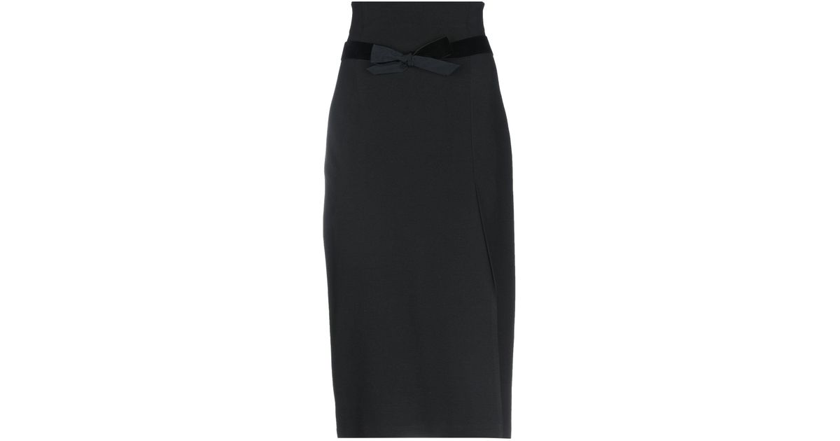 Blugirl Blumarine Synthetic 3/4 Length Skirt in Black - Lyst