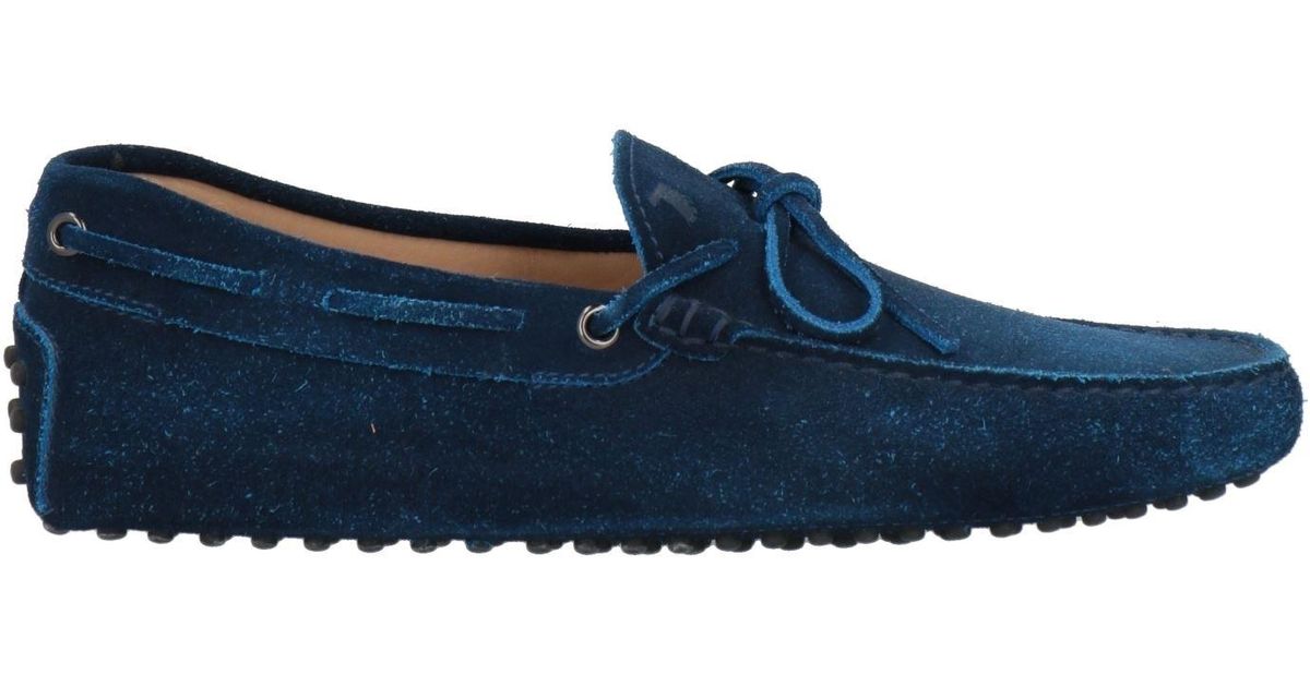 Tods Classic Blue Calfskin Loafer - NWT Tods Pebbled Leather Espadrille Loafers with Jute Sole – Bluefly main image 3