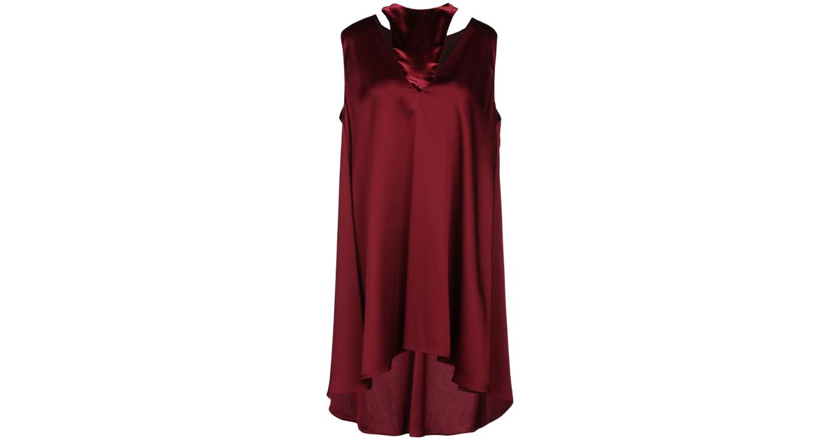 Valentino Velvet Short Dress - Lyst