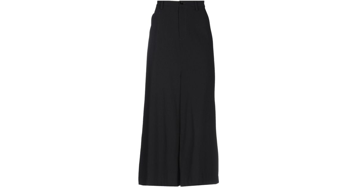 European Culture Synthetic Long Skirt in Black - Lyst