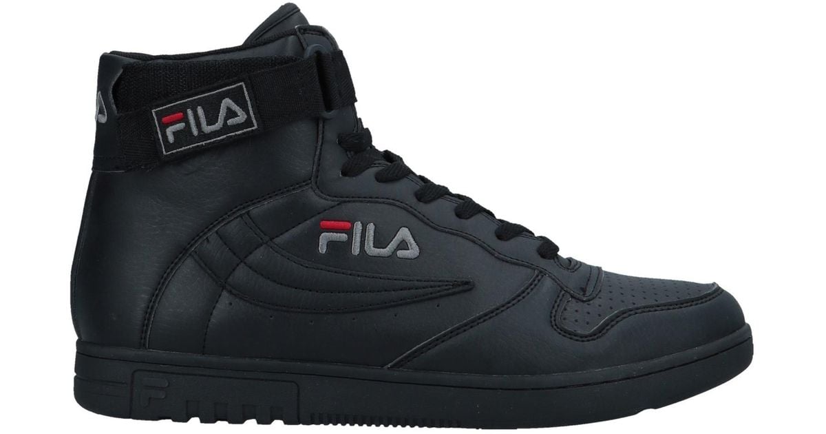 fila black high top sneakers