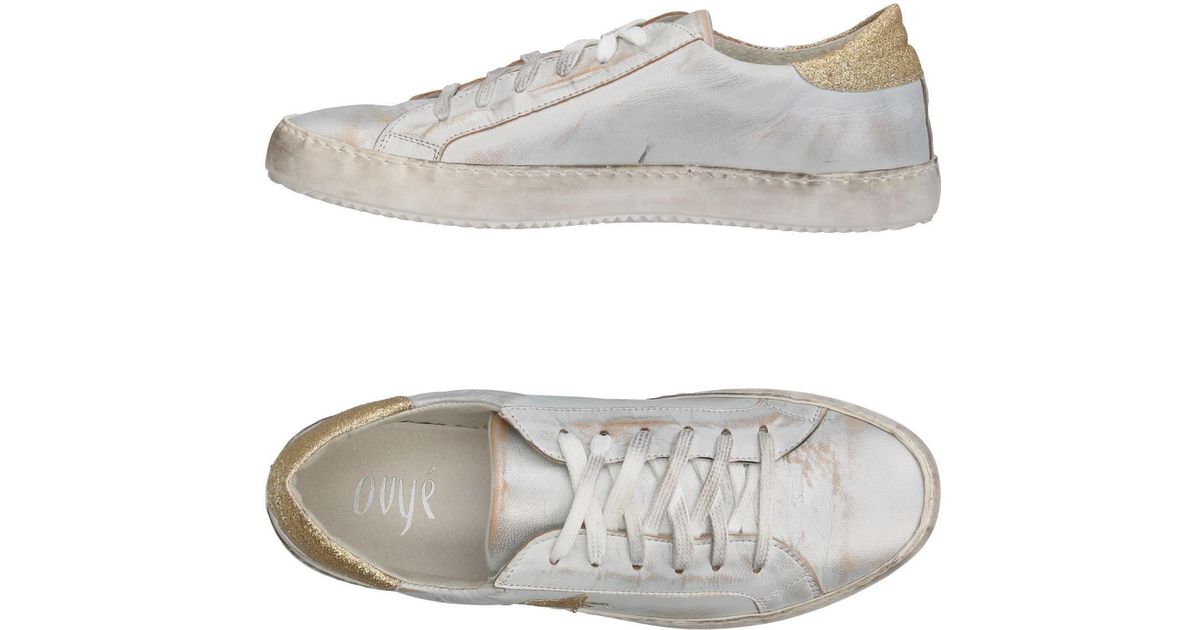 Ovye' By Cristina Lucchi Leather Low-tops \u0026 Sneakers in Silver (Metallic)  for Men - Lyst
