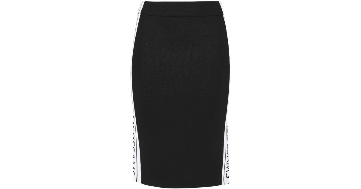 Samsøe & Samsøe Fleece Knee Length Skirt in Black - Lyst