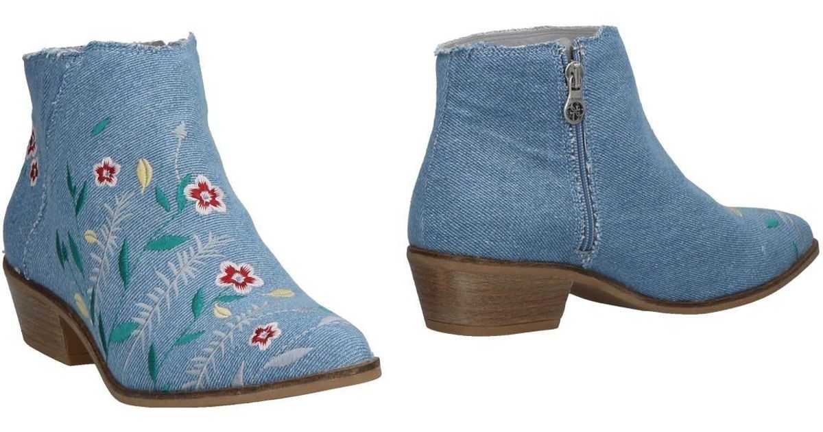 guess denim boots