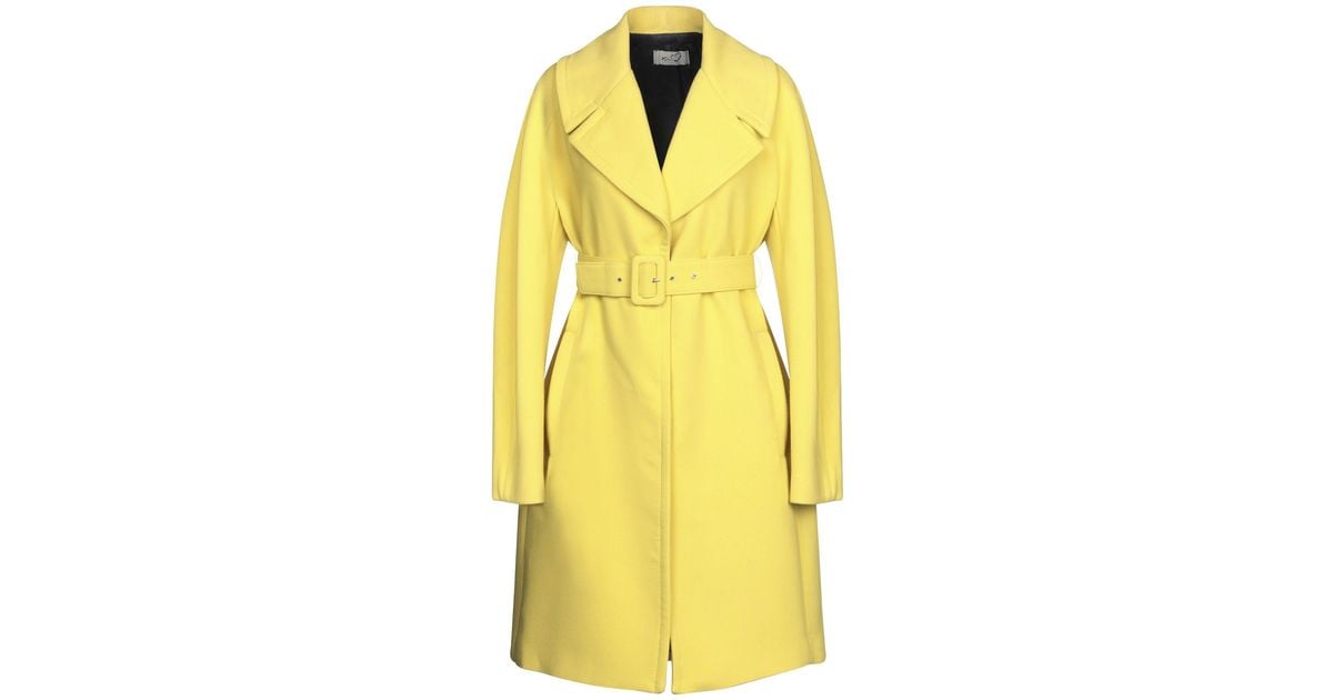 Ki6? Who Are You? Synthetic Ki6? Who Are You? Coat in Yellow - Lyst