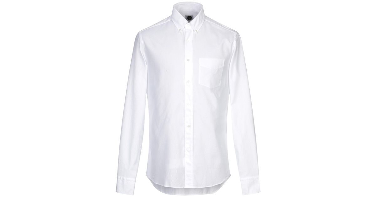 Bagutta Cotton Shirt in White for Men - Lyst