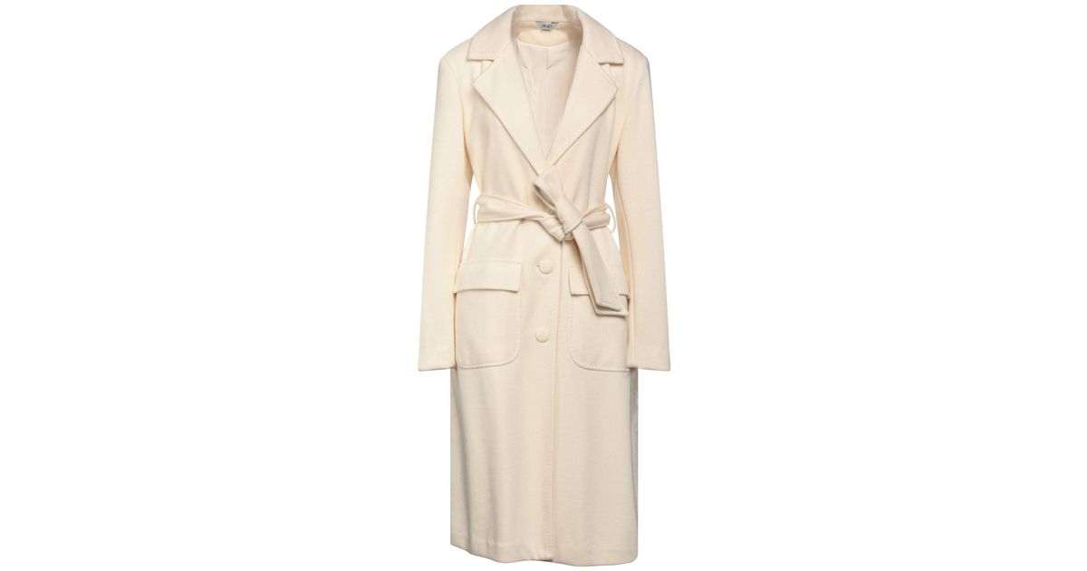 Liu Jo Coat in Natural | Lyst