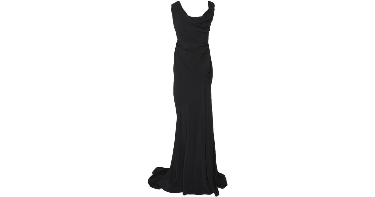 Vivienne Westwood Synthetic Long Dress in Black | Lyst