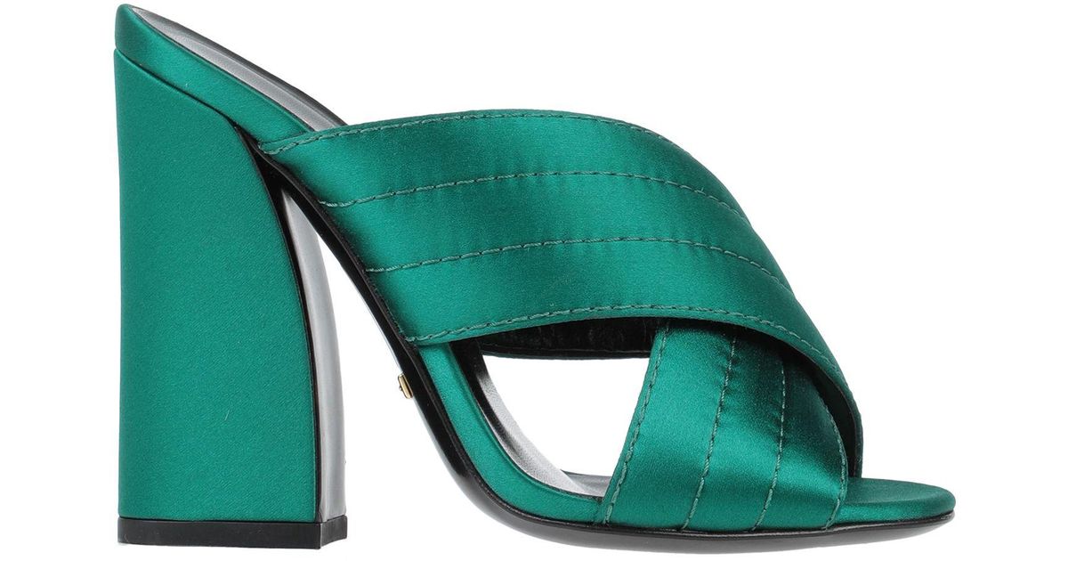 gucci emerald green heels