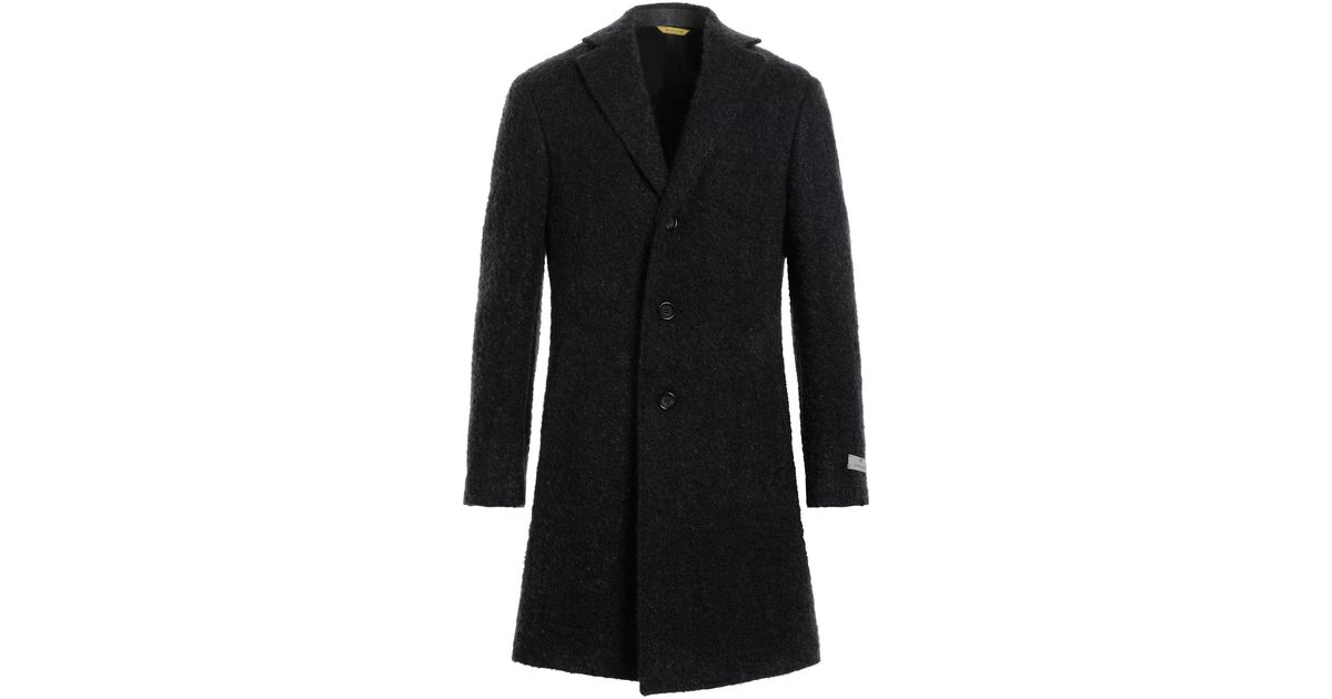 Canali Coat in Black for Men | Lyst