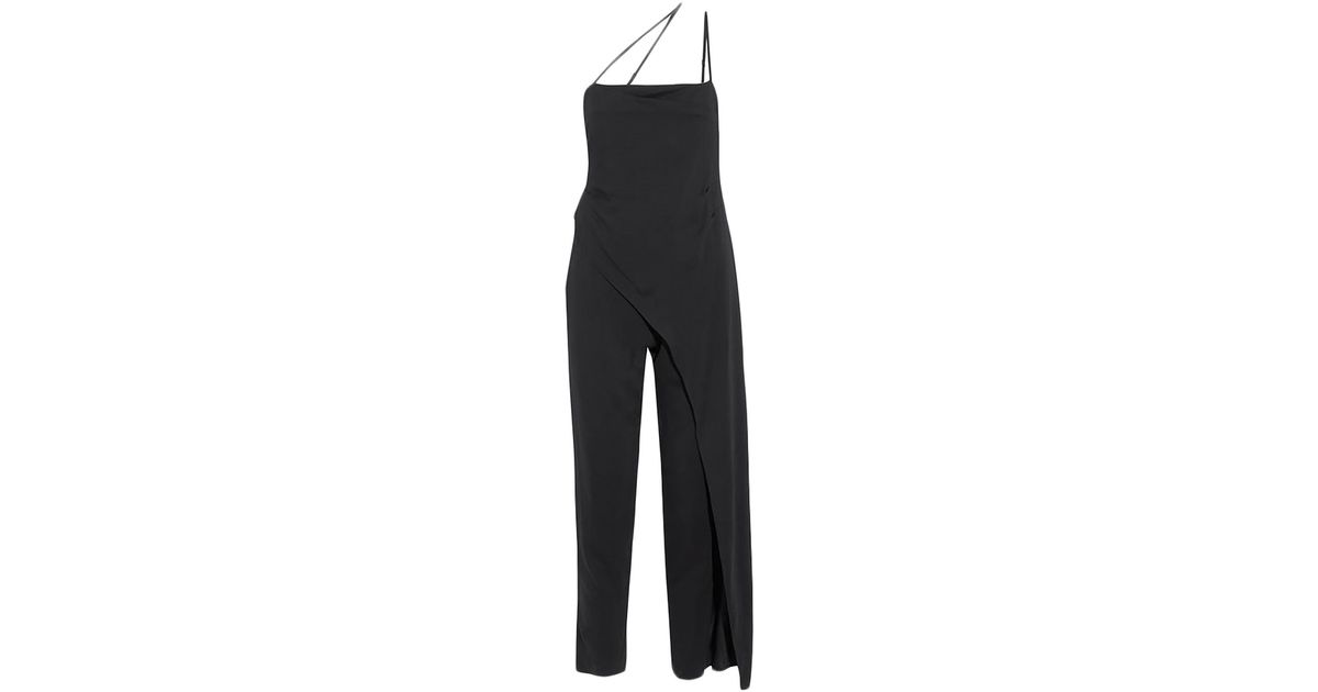 Michelle Mason Jumpsuit in Black | Lyst