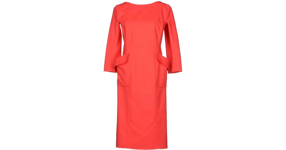 DSquared² Knee-length Dress in Red - Lyst