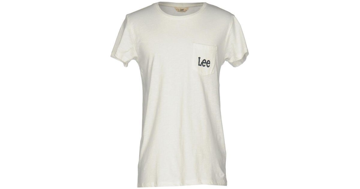 Lee Jeans Cotton T-shirt in White for Men - Lyst