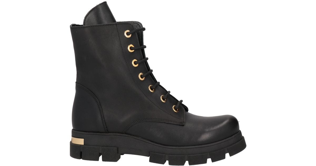 Baldinini Designer Black Leather Metal Tip Ankle Boots Baldinini Quilted Zip Boots - Black - Women|D4B381T1VIDUNEGR main image 2