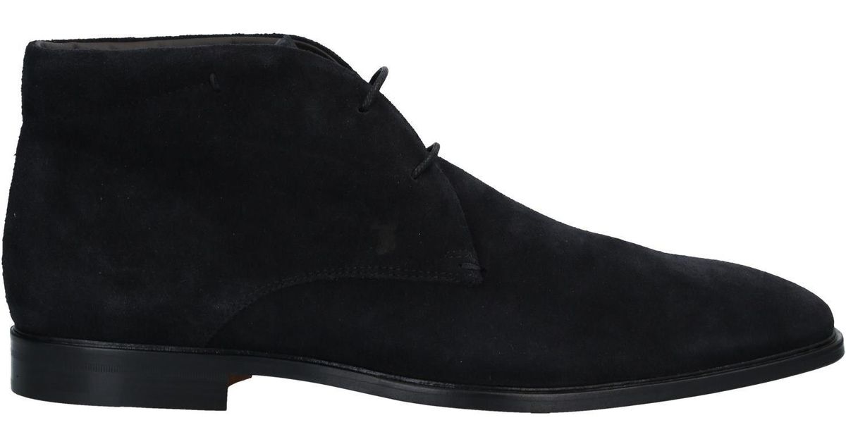 Tod's Leather Ankle Boots in Black for Men - Lyst