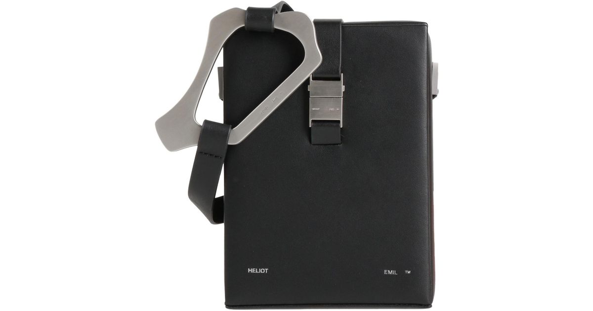 HELIOT EMIL Cross-Body Bag in Black for Men | Lyst UK