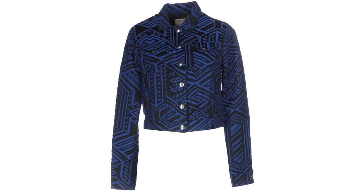 Pinko Cotton Jacket in Bright Blue (Blue) - Save 44% - Lyst