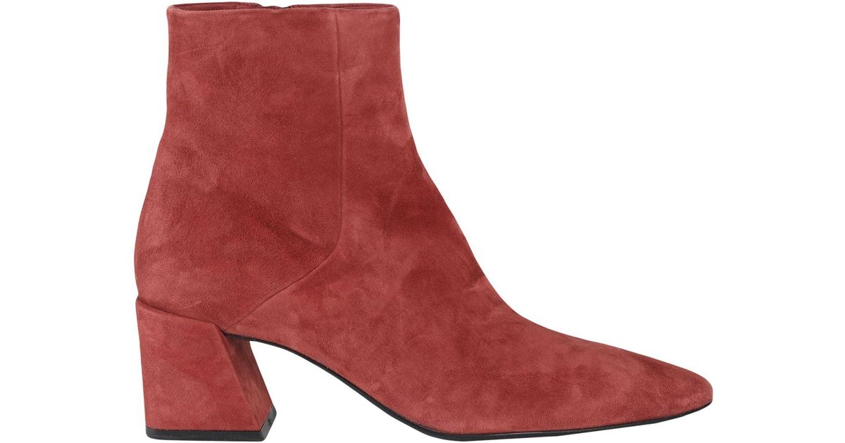 Furla Ankle Boots in Brick Red (Red) | Lyst